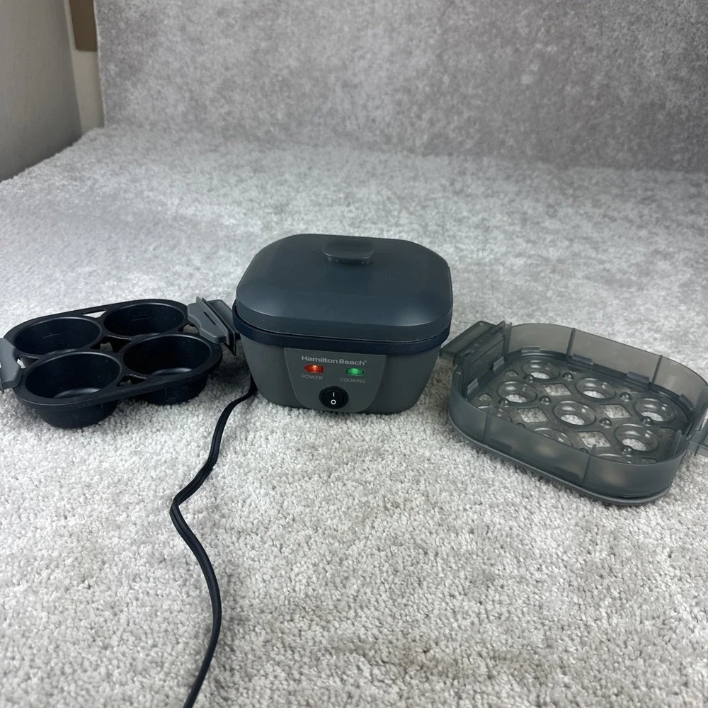 Hamilton Beach 6-in-1 Electric Egg‎ Cooker for Hard Boiled Eggs 25510 Eggs Bites